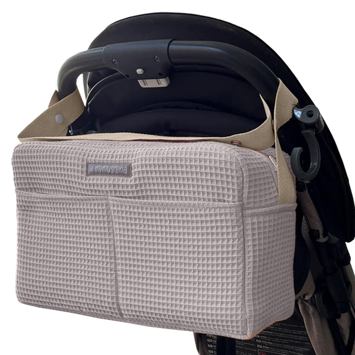 MIMUSELINA Kinderwagen Organizer mit grossem Fassungsvermögen Kinderwagentasche mit + 7 Fächern - Wi