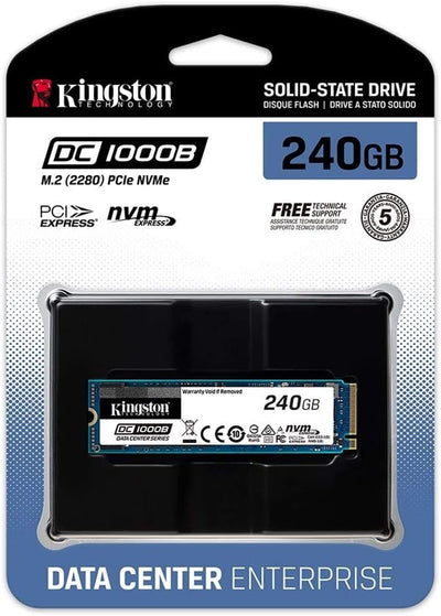 Kingston Data Center DC1000B (SEDC1000BM8/240G) Enterprise NVMe SSD 240GB M.2 2280, 240GB