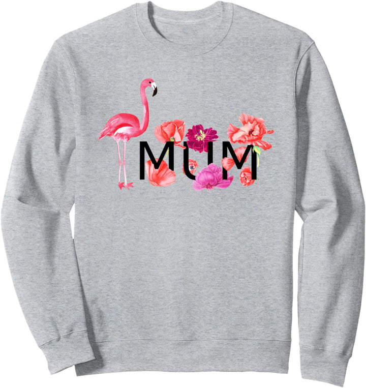 Aquarell Flamingo Pink Blumenmuster Design für die beste Mama Sweatshirt