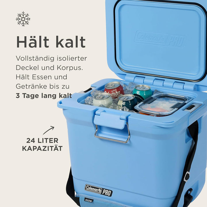 Coleman PRO Hochleistungs-Kühlbox | 24L - 52L Fassungsvermögen | Hält EIS bis zu 5 Tage lang | Volls