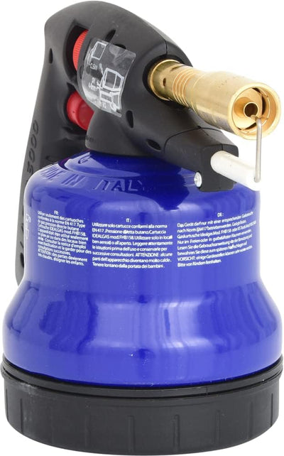 KS Tools 903.5905 Universal-Kartuschenlötgerät mit Piezo-Zündung, blau