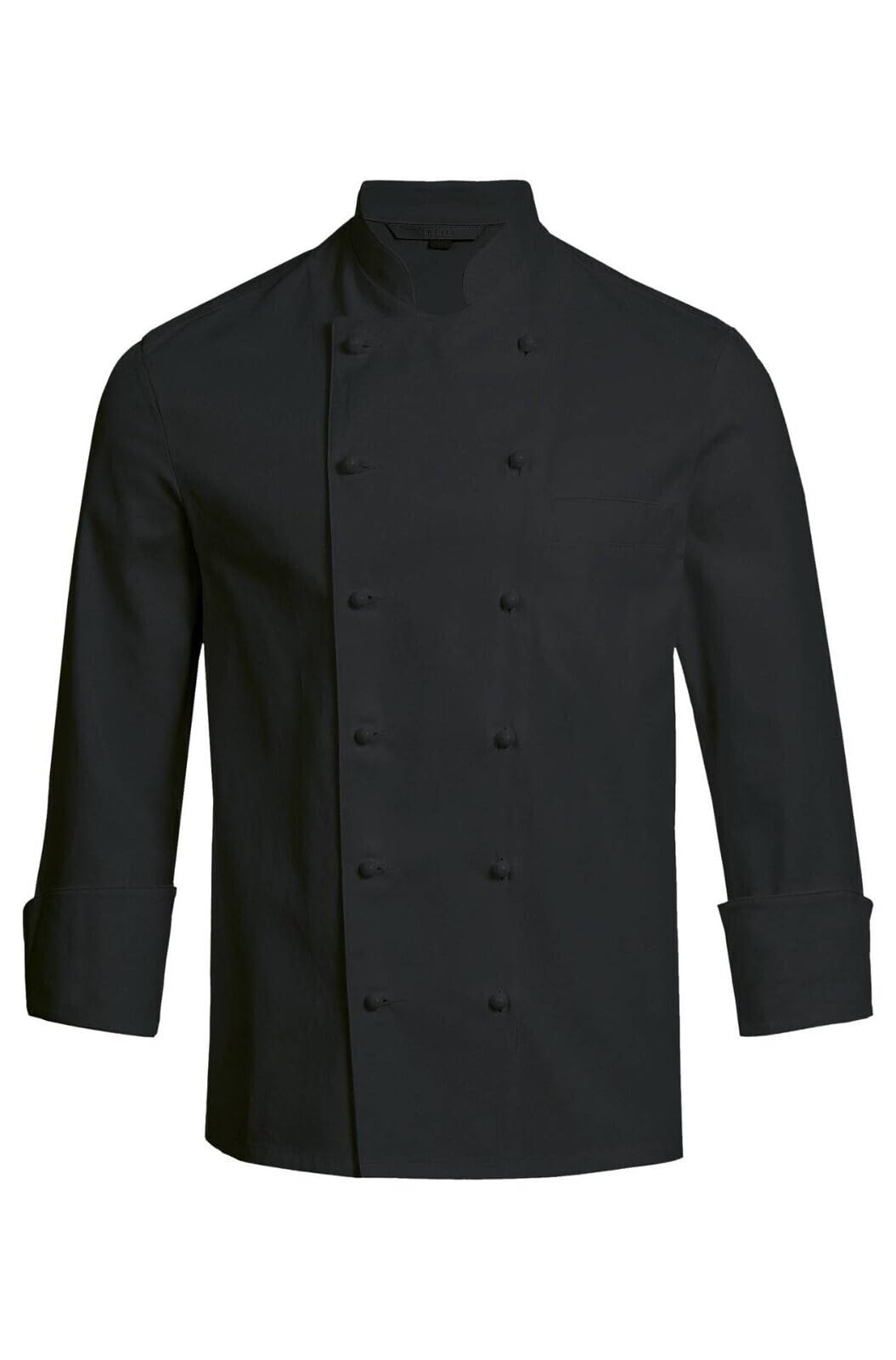GREIFF Gastro Moda Herren Cuisine Basic Kochjacke Regular Fit Schwarz Modell 5566 M Schwarz, M Schwa