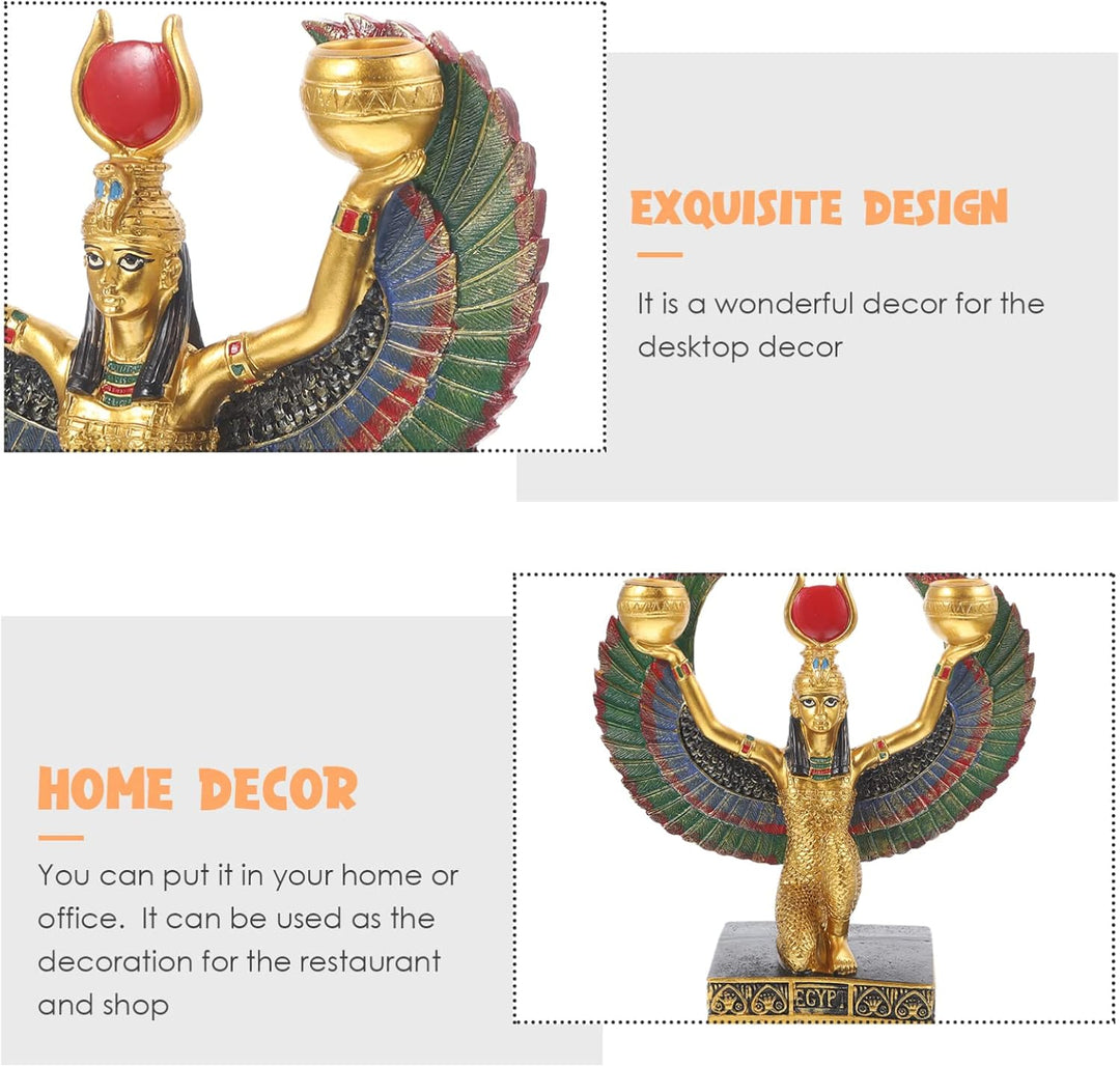 Garneck Ägyptische Göttin Isis Statue Gottheit Mythologie Isis Offene Flügel Figur Göttin Skulptur W
