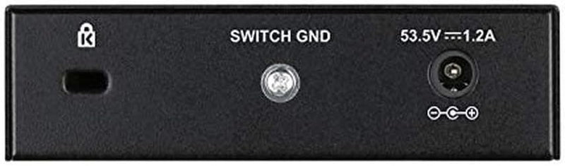 D-Link DES-1005P Fast Ethernet Switch (5-Port Layer2, 10/100 Mbit/s, PoE, einfache Plug & Play-Insta