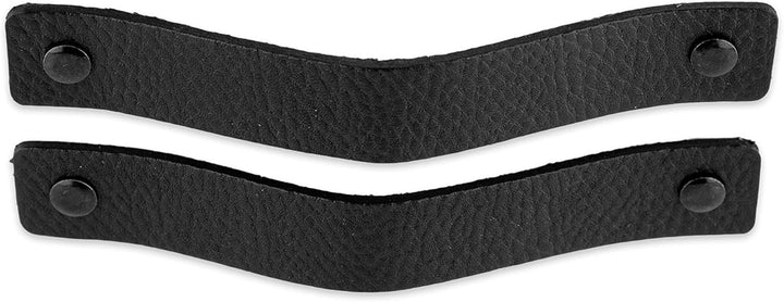 Brute Strength - Ledergriffe für Möbel - Schwarz - 48 Stück - 16,5 x 2,5 cm - Schrankgriff, Türgriff