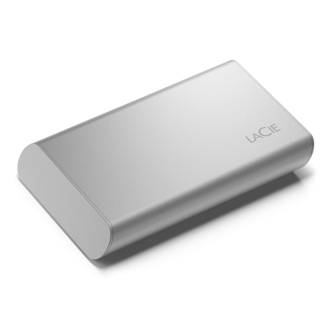 LaCie Portable SSD, externe SSD 500GB, 2.5 Zoll, Iphone 15 Pro kompatibel, inkl. 3 Jahre Rescue Serv