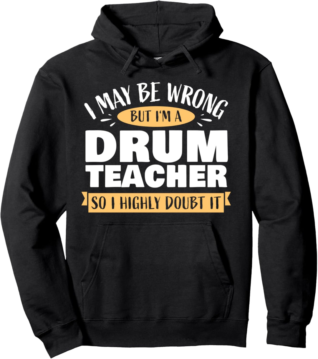 Schlagzeug-Lehrer Drummer Musik-Schule Percussion Pullover Hoodie