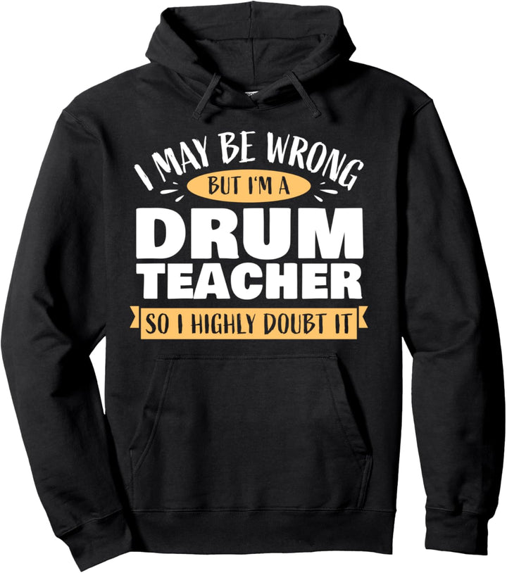 Schlagzeug-Lehrer Drummer Musik-Schule Percussion Pullover Hoodie