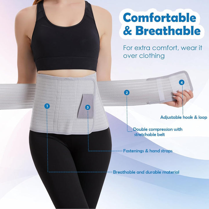 Postpartum Gürtel für Damen, Abdominal Binder Post Chirurgie Belly Wrap, C Abschnitt Erholung Must H