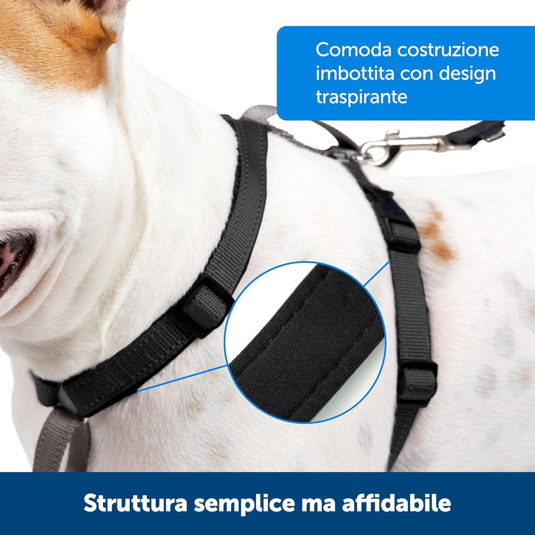 PetSafe 3-in-1-Geschirr und Rückhaltegurt für Hunde, Mit Anti-Zieh-Ring und Rückhaltegurt fürs Auto,