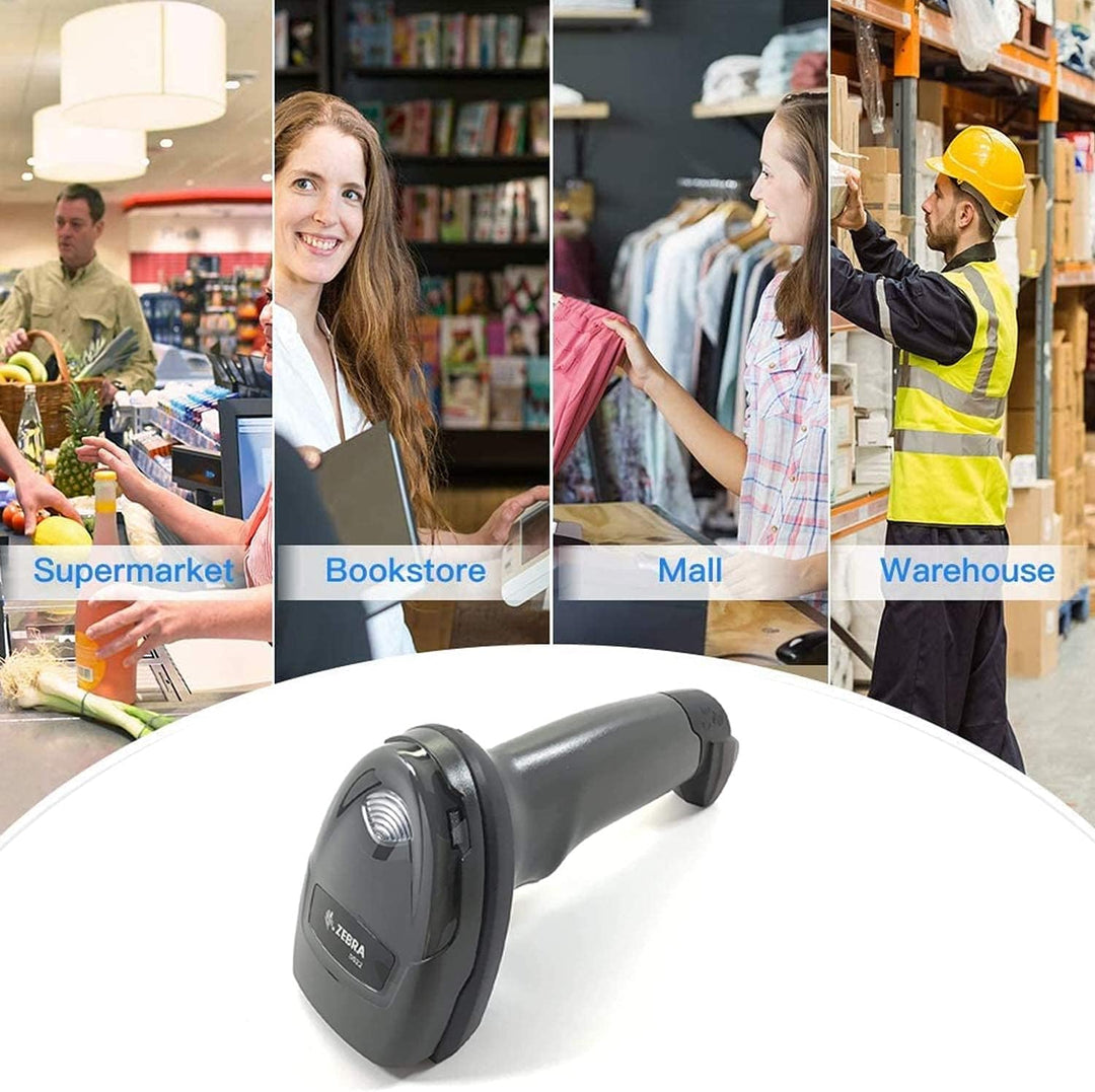 Zebra 2208 Serie mit Barcode Handheld Scanner/Imager DS2208-SR, 2D &amp; 1D, USB Only schwarz, DS2208-SR