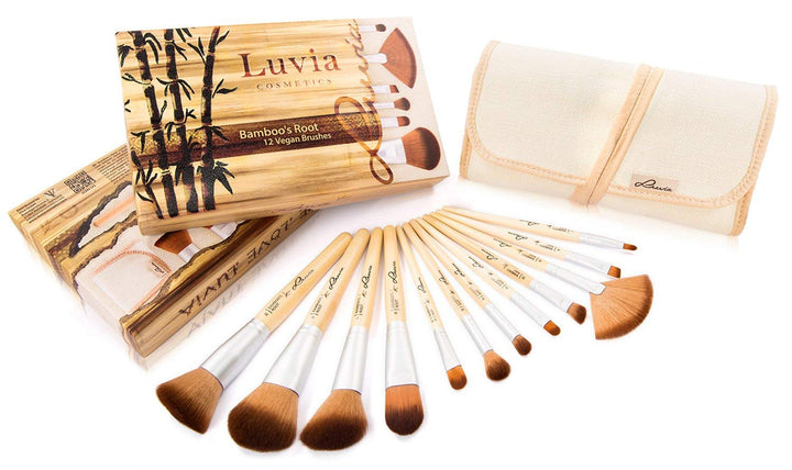 Vegane Kosmetik Pinsel, Luvia Cosmetics, 12 Make-Up Schminkpinsel Im Pinsel-Set, Für Sensible Haut,