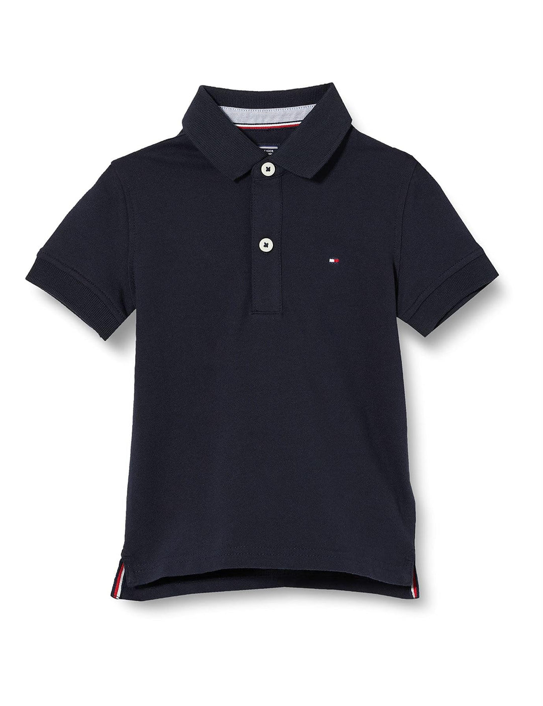 Tommy Hilfiger Jungen Poloshirt Kurzarm aus Bio-Baumwolle 122 Sky Captain, 122 Sky Captain