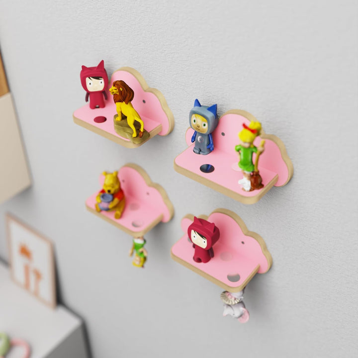 Regal für Toniefiguren, Wandregal für Kinder, Aufbewahrung für Tonies und Tonibox, Kinderregal zur T