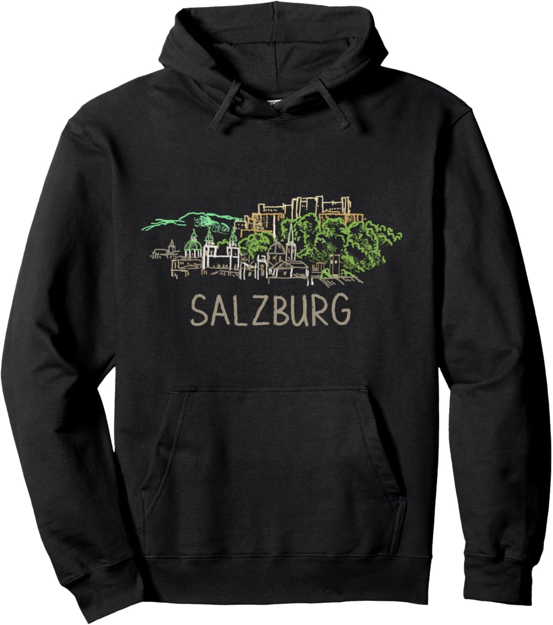 Salzburg Österreich Kunstgeschenk Männer Frauen Pullover Hoodie