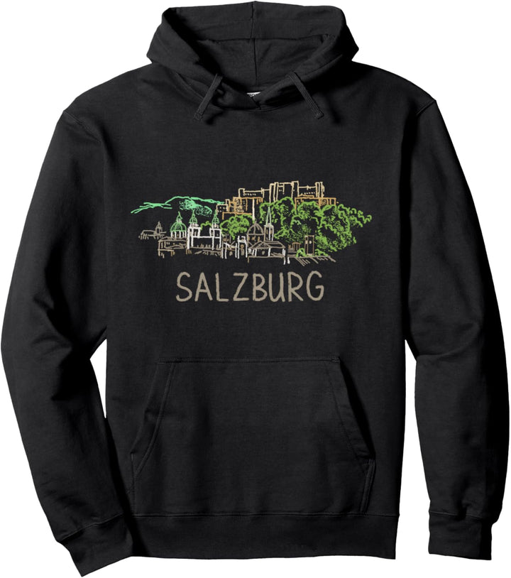 Salzburg Österreich Kunstgeschenk Männer Frauen Pullover Hoodie