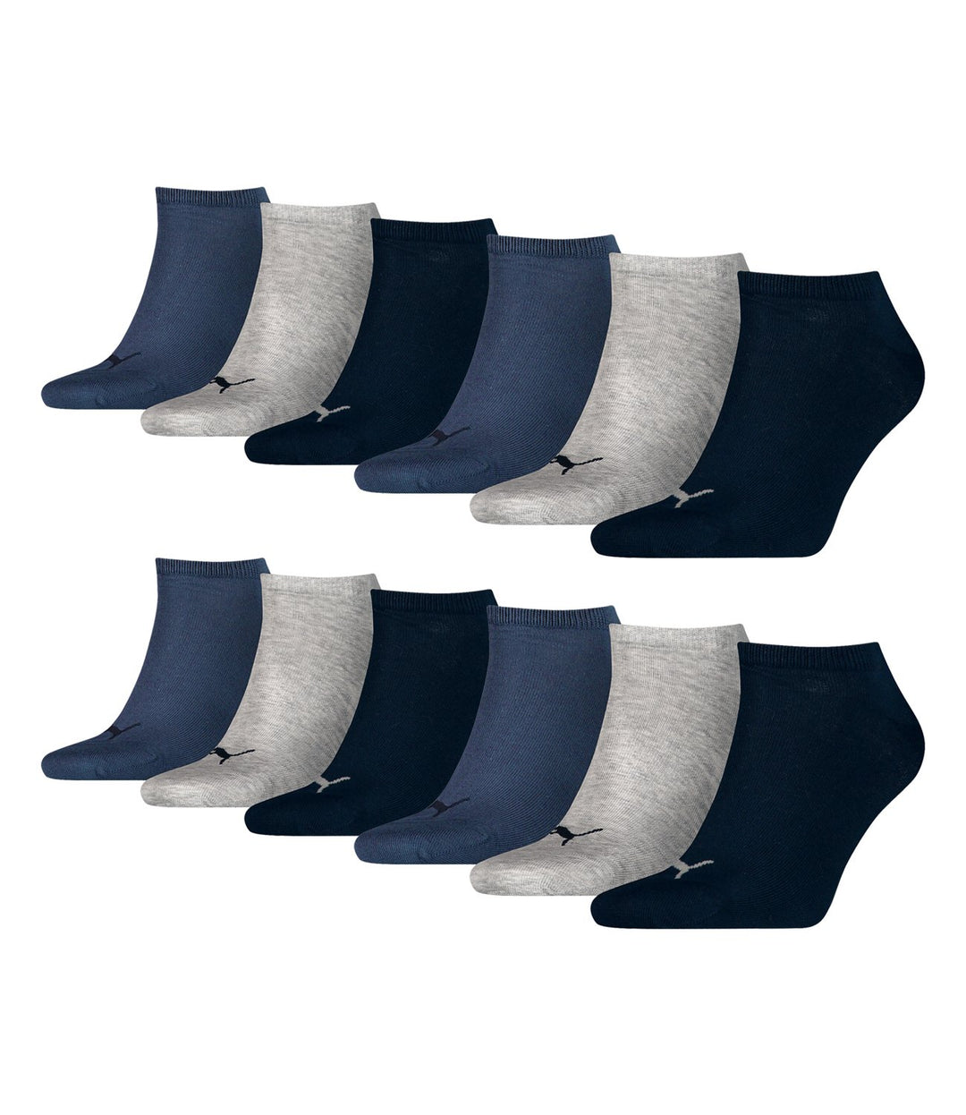 PUMA Unisex Sneaker Plain Socke (3er Pack) 47-49 -532 navy / grey / nightshadow blue, 47-49 -532 nav