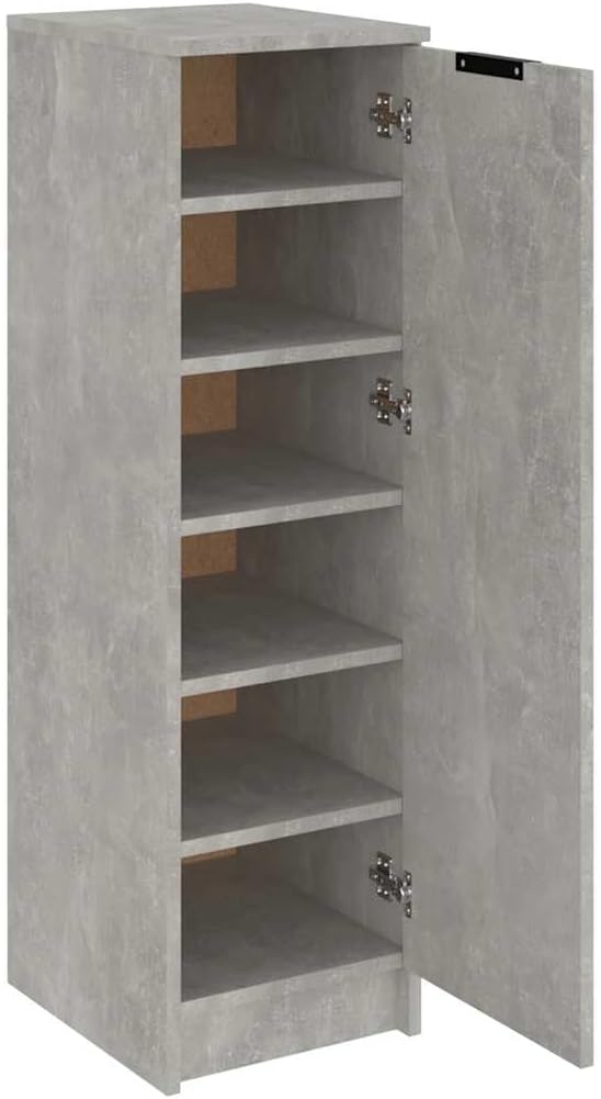 Refined Schuhschrank Betongrau 30x35x100 cm Holzwerkstoff, Betongrau