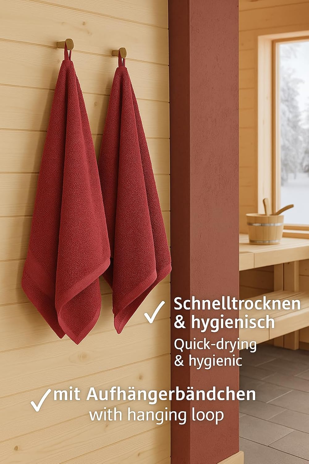 Betz Handtuch 6er Pack Handtücher Set Palermo Grösse 50x100 cm 100% Baumwolle - gut trocknend, leich