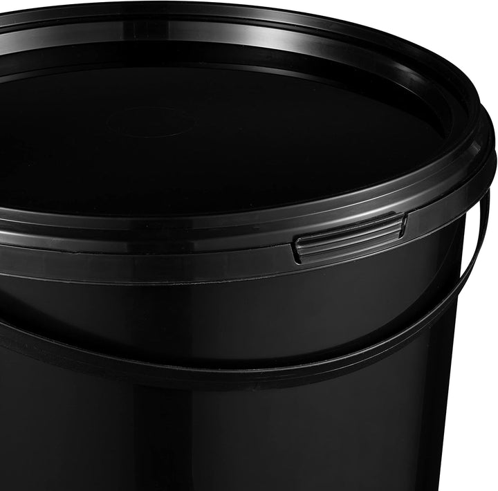 BenBow Eimer mit Deckel 10l schwarz - lebensmittelecht, stabil, luftdicht, auslaufsicher, geruchsneu