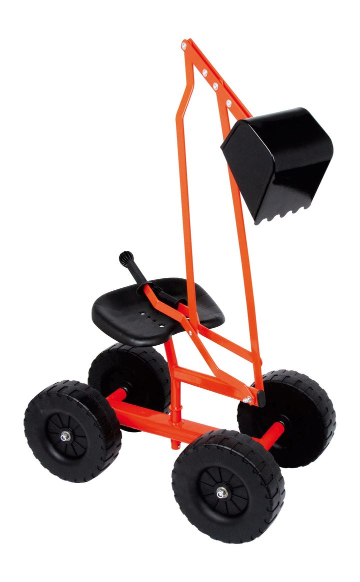 small foot Bagger mit Schaufel und Rädern für Kinder, Sandspielzeug, 360° drehbar, ab 3 Jahren,