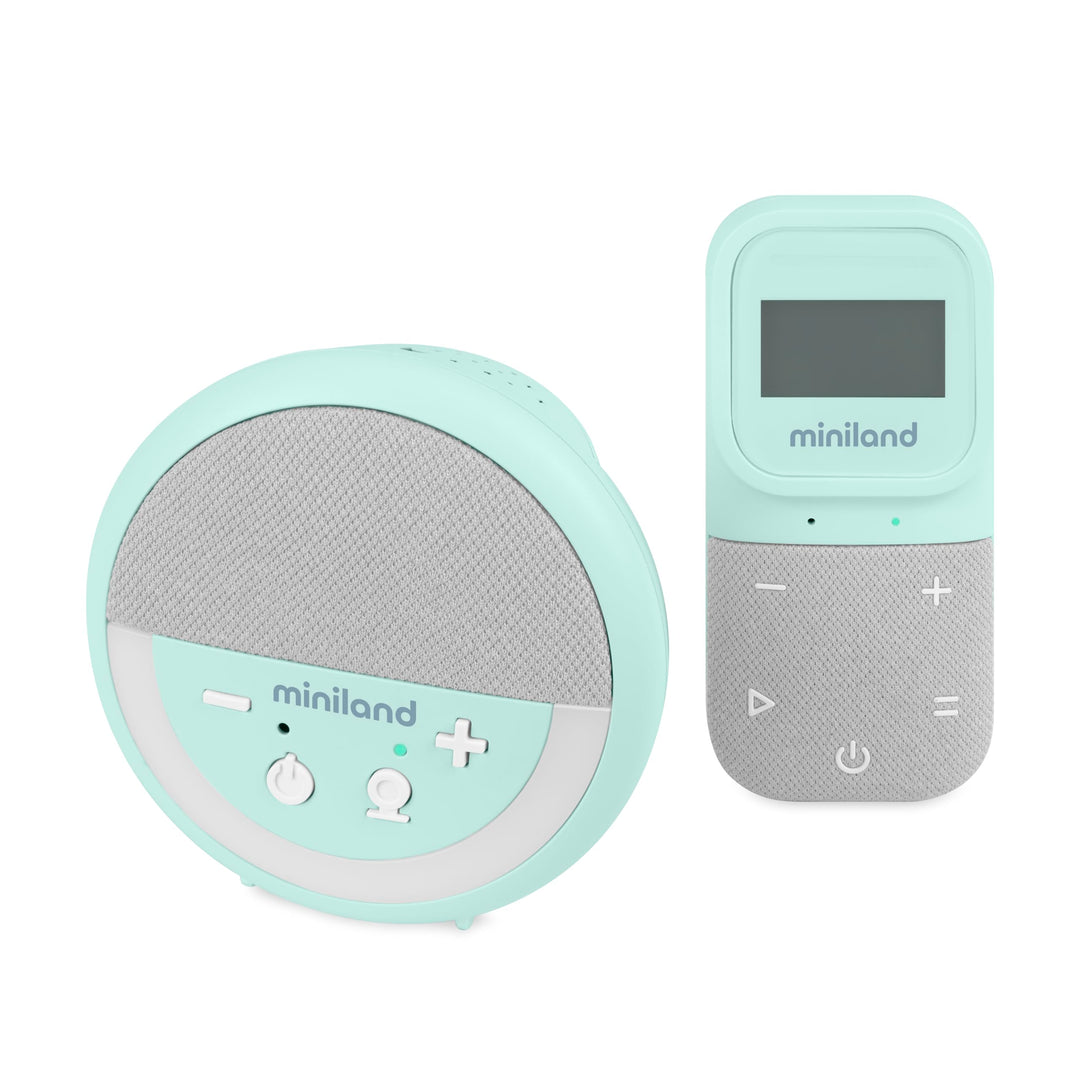 Miniland Digitalk Projector, Audio-Babyphon, Babyphone mit Lichtprojektor und weissem Rauschen, Temp