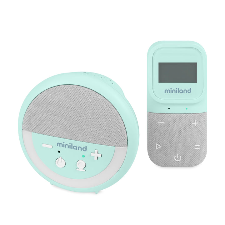 Miniland Digitalk Projector, Audio-Babyphon, Babyphone mit Lichtprojektor und weissem Rauschen, Temp