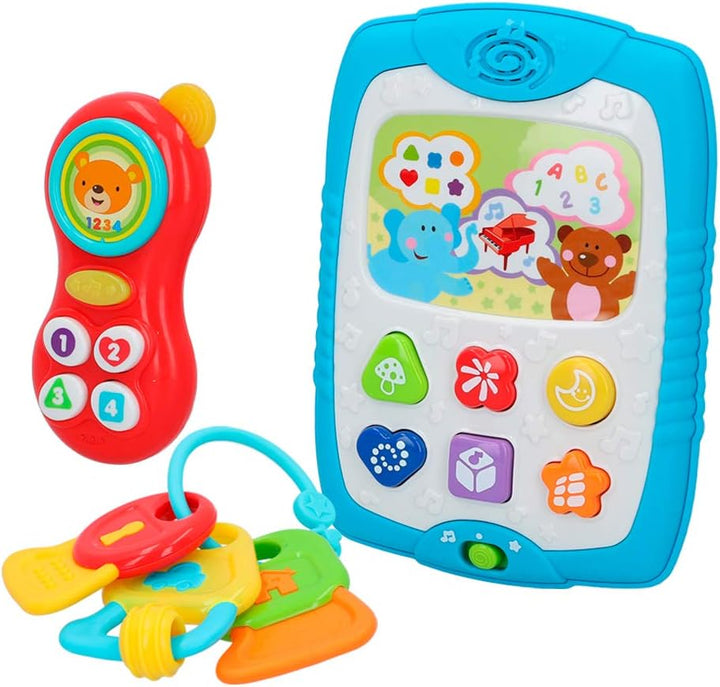 winfun 46329 Tablet Set mit Zubehör für Babys Tablett und Zubehörteile, Tablett und Zubehörteile
