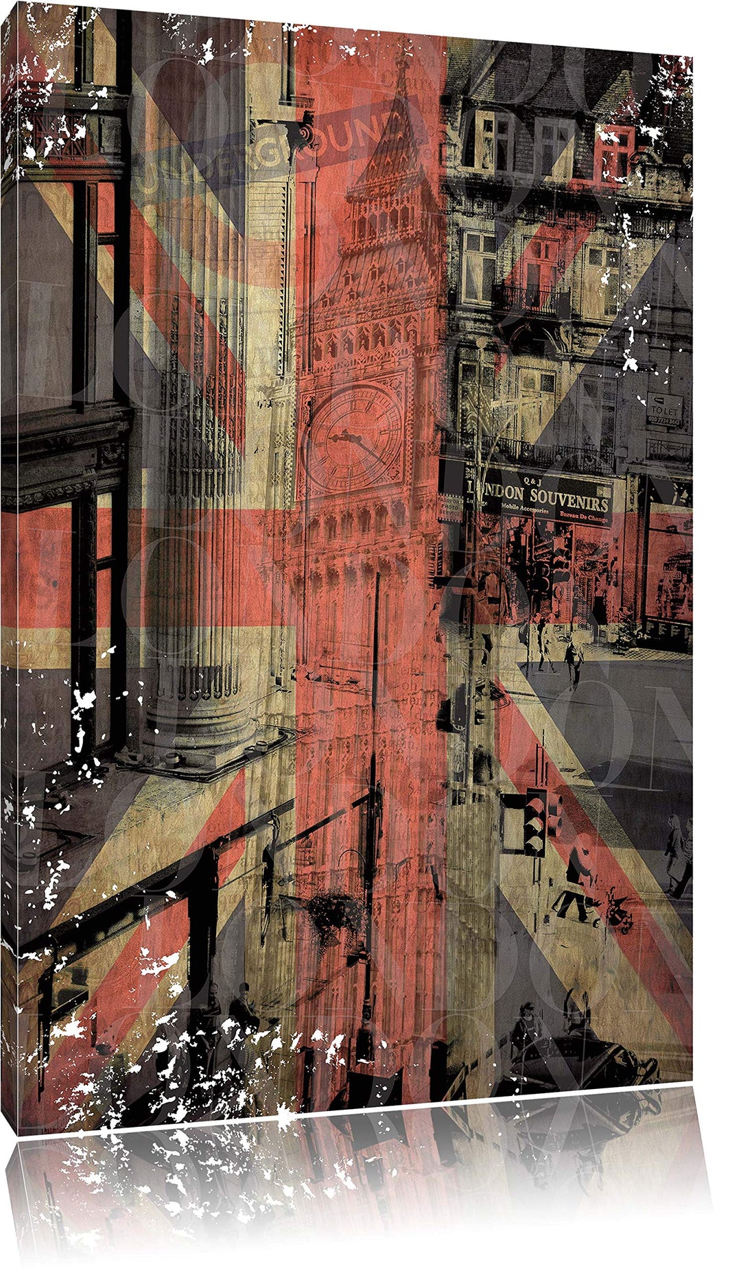 Ldn Leinwandbild Bild auf Leinwand, XXL riesige Bilder fertig gerahmt mit Keilrahmen, Kunstdruck auf