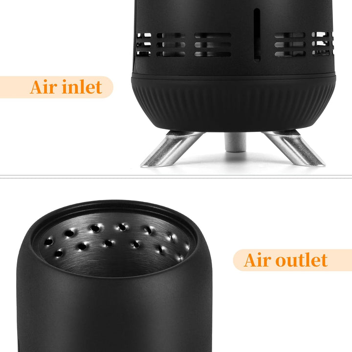 Tragbare Tisch-Feuerstelle, rauchfreie Tisch-Feuerstelle, raucharme Mini-Feuerstelle für den Aussenb