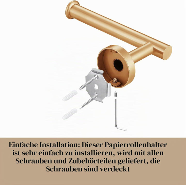 Gold Badezimmer Hardware Set, SUS304 Edelstahl 60 cm Handtuchstange, Toilettenpapierhalter, Handtuch