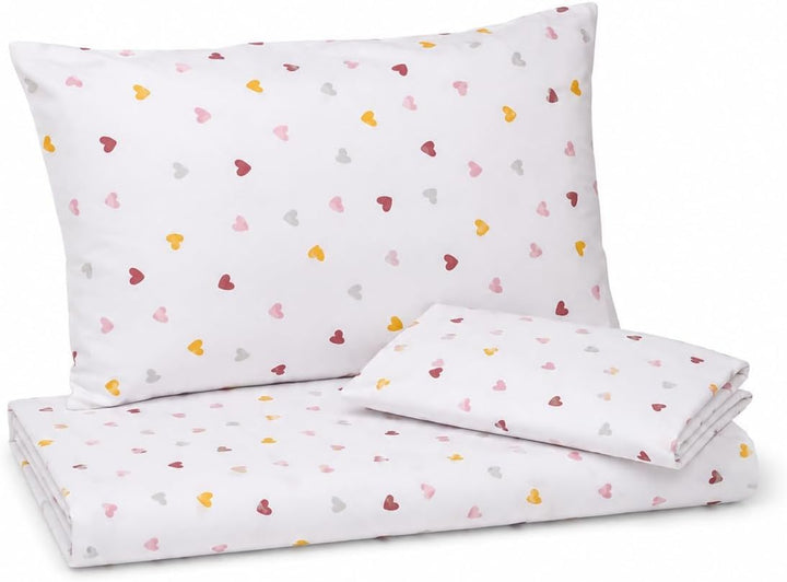 TRAMAS+ Kinderbettwäsche 60x120 cm aus 100% Baumwolle Superweiche &amp; Farbenfrohe | Babybettwäsche - (