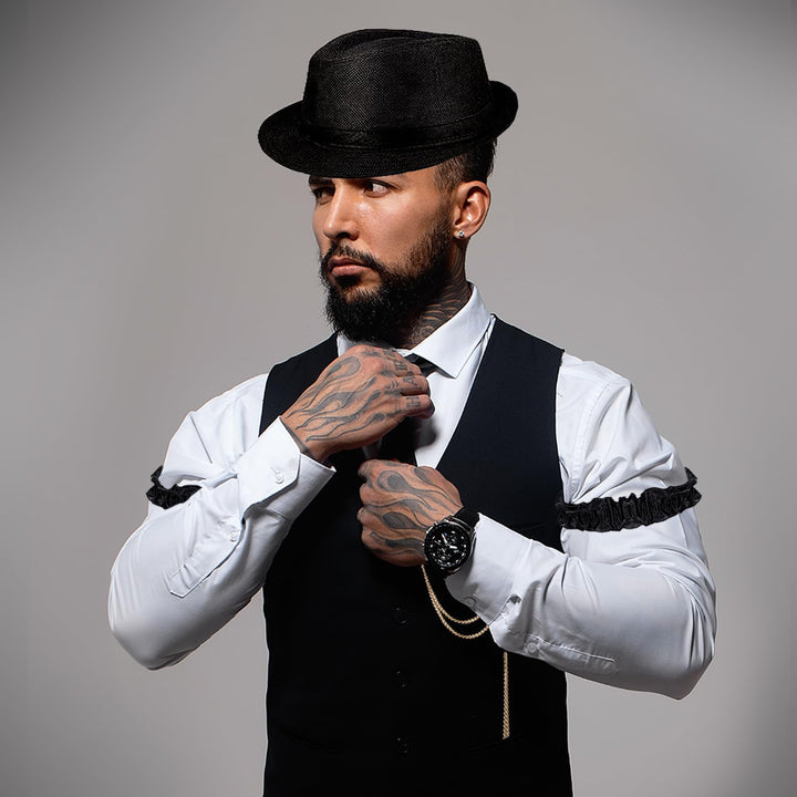 Alintor 20er Jahre Kostüm Herren, Mafia Karneval Kostüm Herren, Peaky Blinders Kostüm, 20er Jahre Ac