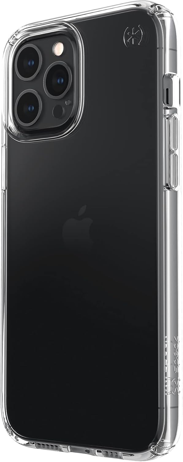 Speck Products Presidio Perfect-Clear iPhone 12 Pro Max Case, Clear/Clear, Clear