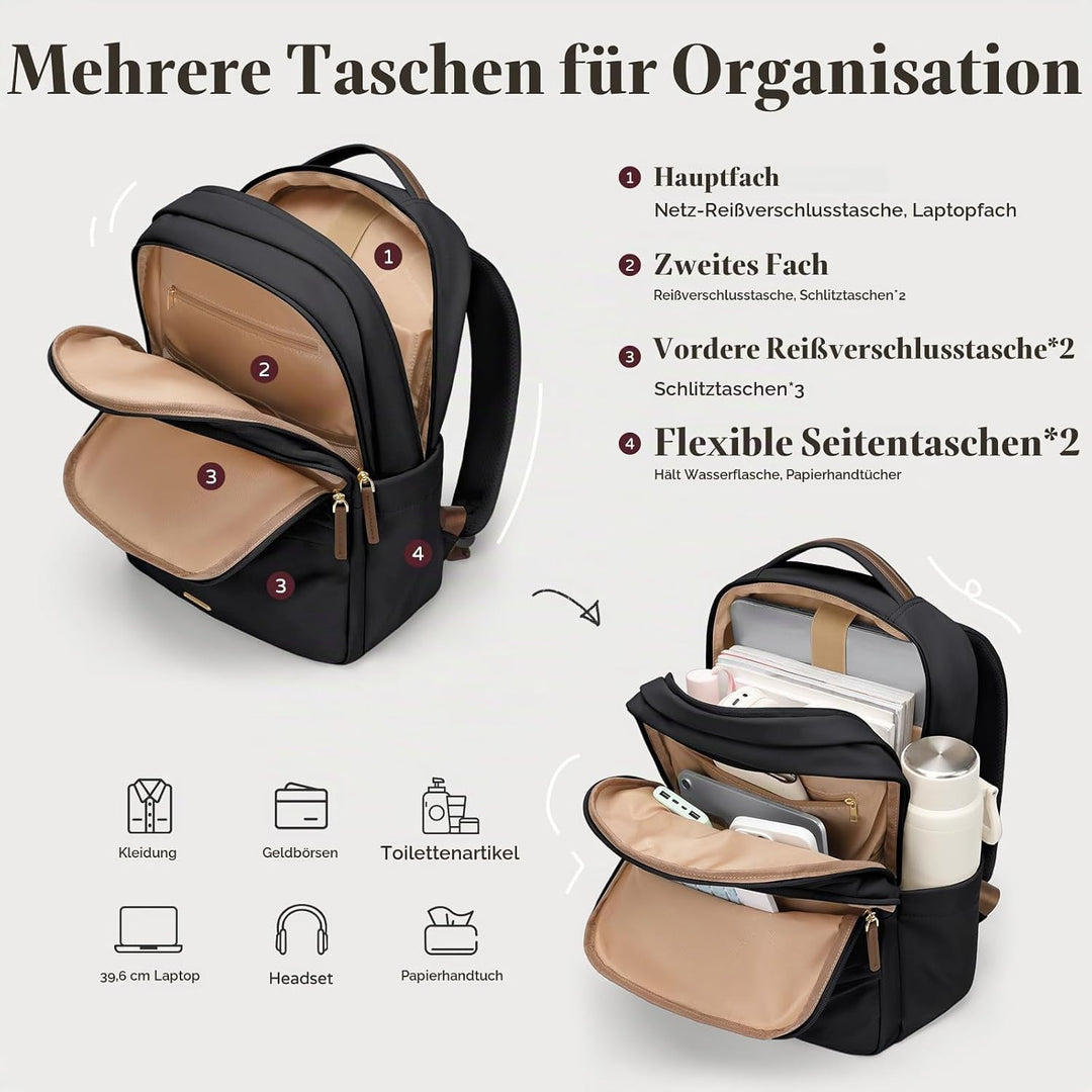 GOLF SUPAGS Multifunktional Handgepäck Rucksack, Schulrucksack Teenager, Rucksack Damen für Schule,