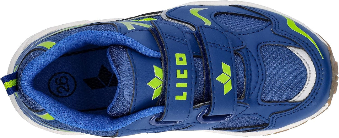 Lico Unisex Kinder Bob V Hallenschuhe 28 EU Blau Lemon, 28 EU Blau Lemon