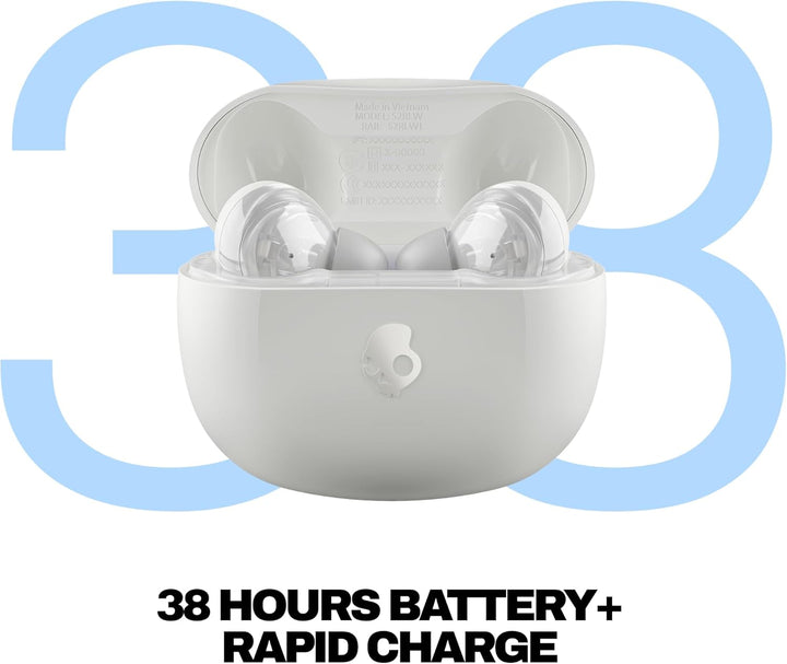 Skullcandy Rail ANC, In-Ear Wireless-Kopfhörer mit Noise Cancelling, 27 Std. Akkulaufzeit, Mikro, ko