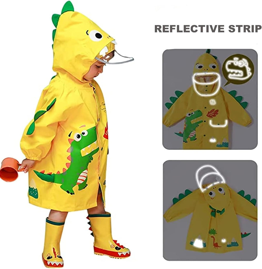 Hovkib Kinder Regenponcho Kleinkind Regenmäntel Jungen Mädchen wasserdichte Regenjacken Unisex Regen