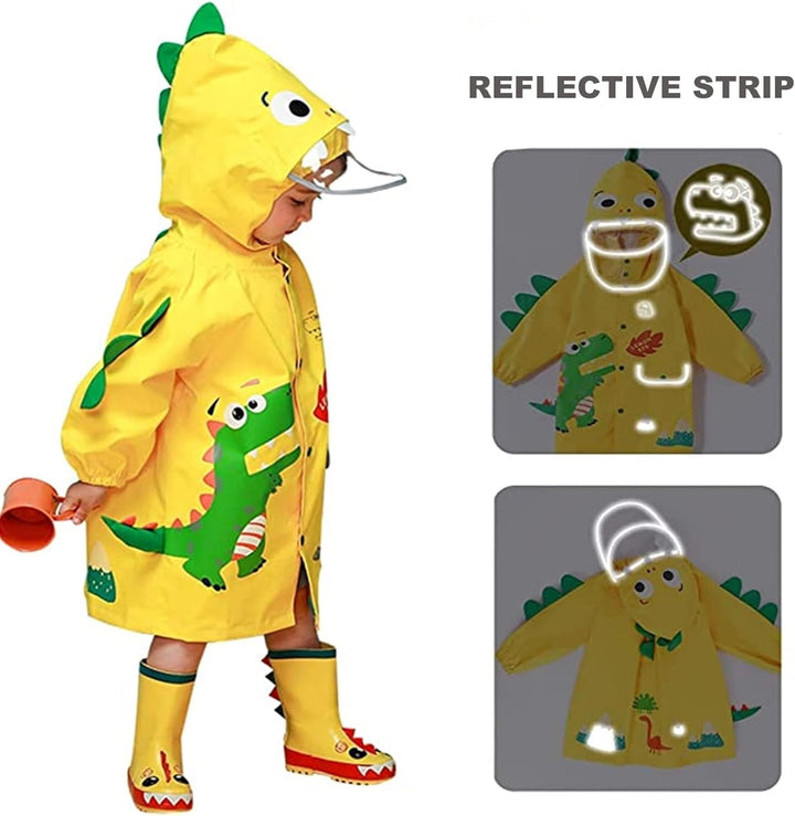 Hovkib Kinder Regenponcho Kleinkind Regenmäntel Jungen Mädchen wasserdichte Regenjacken Unisex Regen