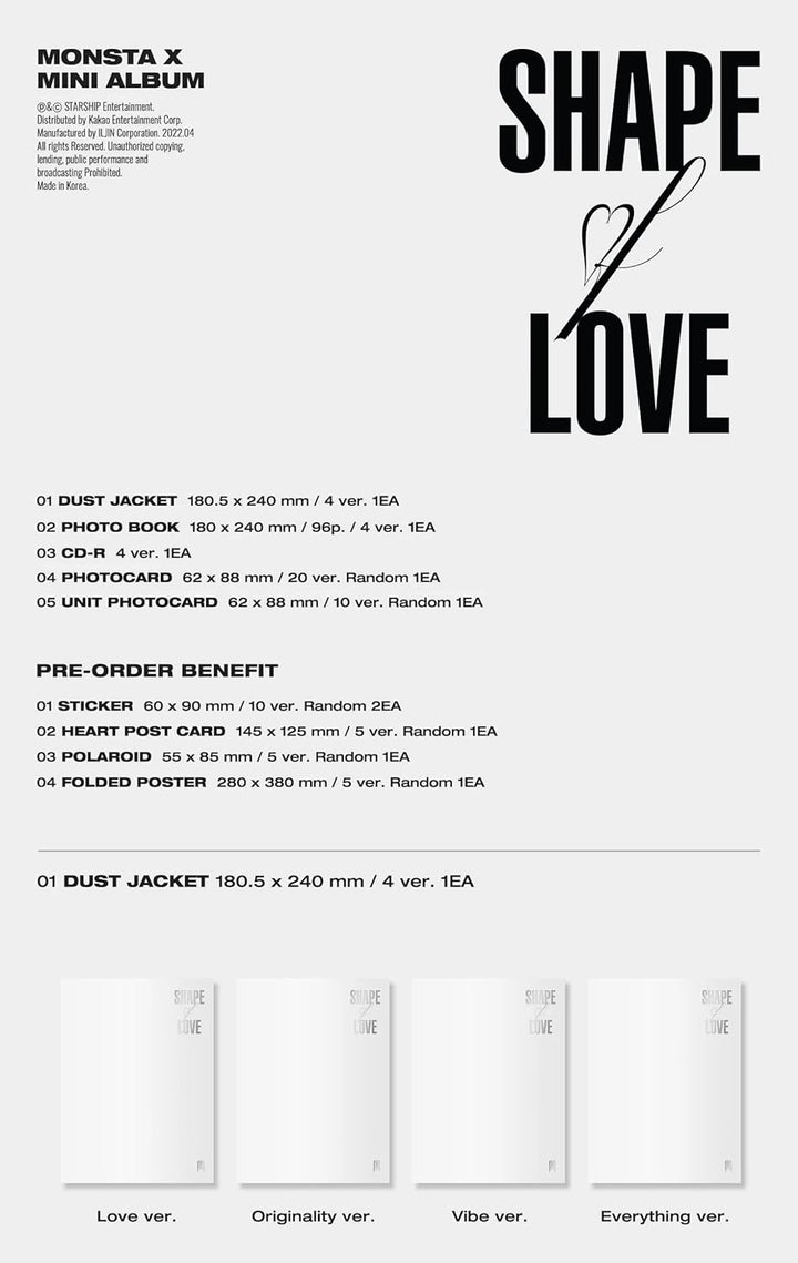 Shape of Love-Inkl.Photobook, Audio-CD