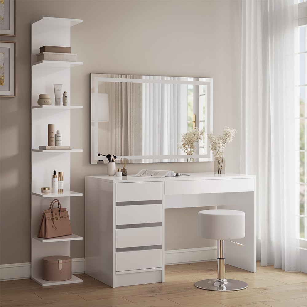 Vicco Wandregal Paolo, Weiss, 30 x 190 cm Weiss Einzelregal, Weiss Einzelregal