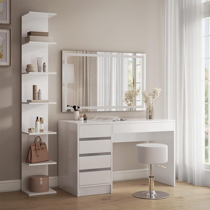 Vicco Wandregal Paolo, Weiss, 30 x 190 cm Weiss Einzelregal, Weiss Einzelregal