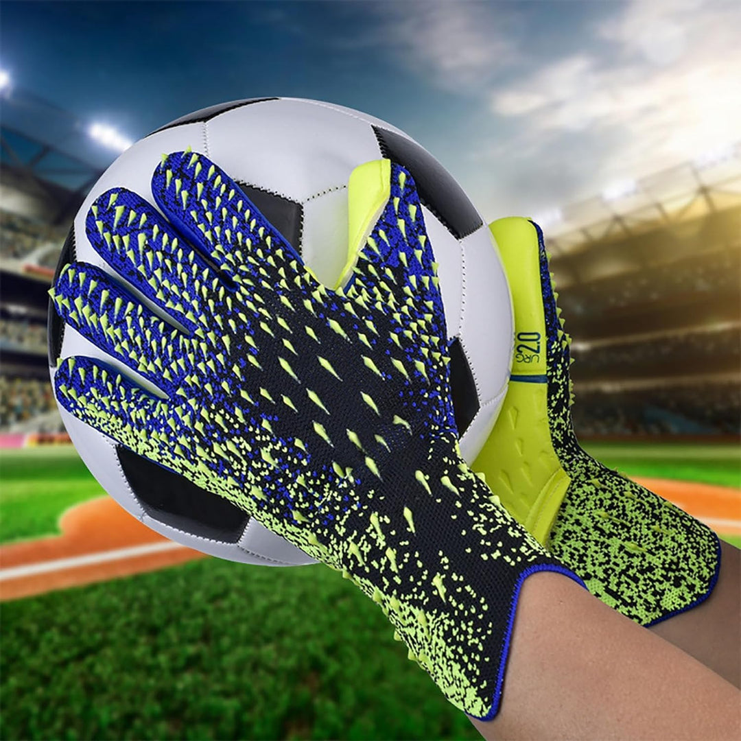 Aaivnmd Torwarthandschuhe Kinder, Jungen Trainingshandschuhe, Doppeltem Schutz, Stärken Grip und rut