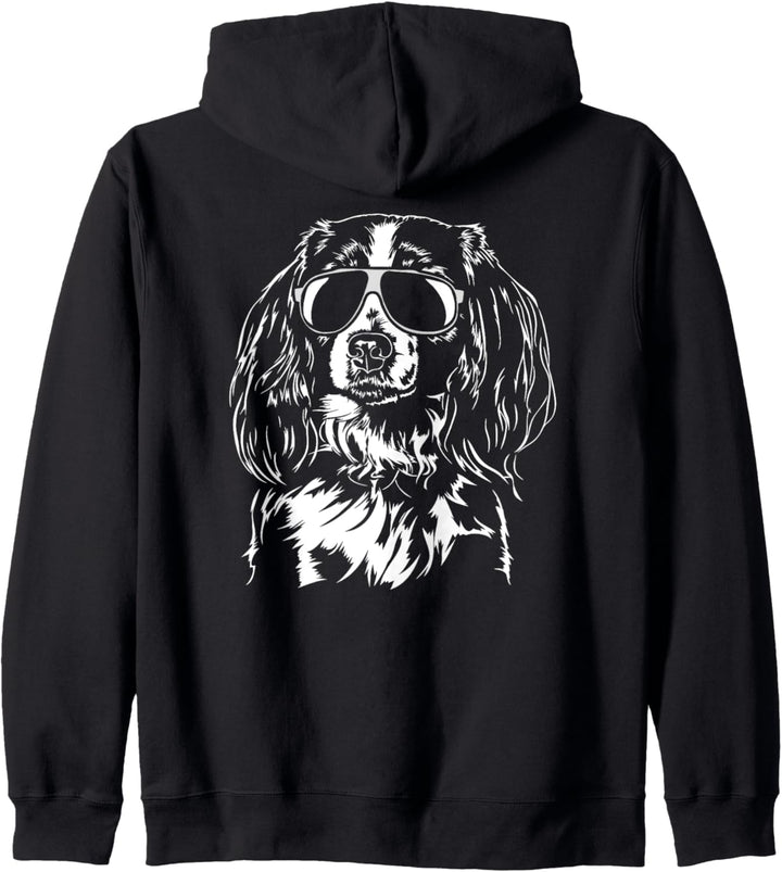 Lustiger Nederlandse Kooikerhondje cool Sonnenbrille Hunde Kapuzenjacke