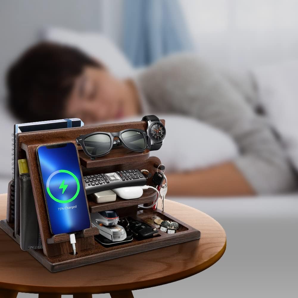 Weihnachten Geschenke für Männer Geburtstag Holz Telefon Dockingstation Geschenke für Papa Weihnacht