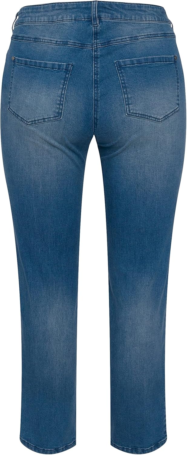 Ulla Popken Damen, Sarah Jeans 53W / 32L Blue Denim, 53W / 32L Blue Denim