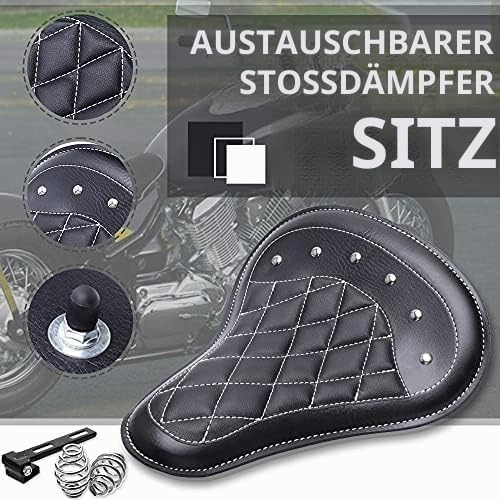 Bobber sitz Motorrad Leder Solo Sitz mit 3&