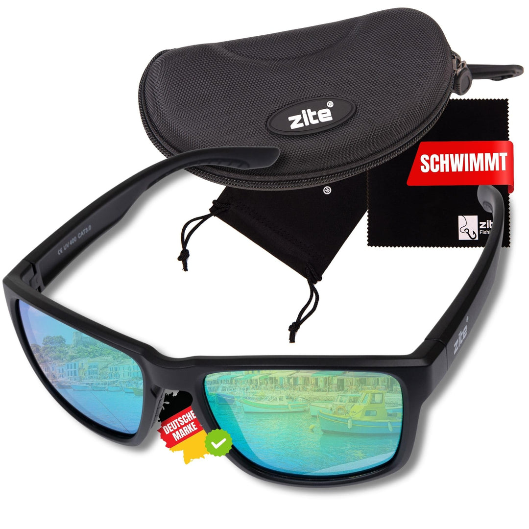 Zite Fishing Polarisationsbrille | Culo | Polbrille Angeln verspiegelt, UV400 & Schwimmfähig | Ultra