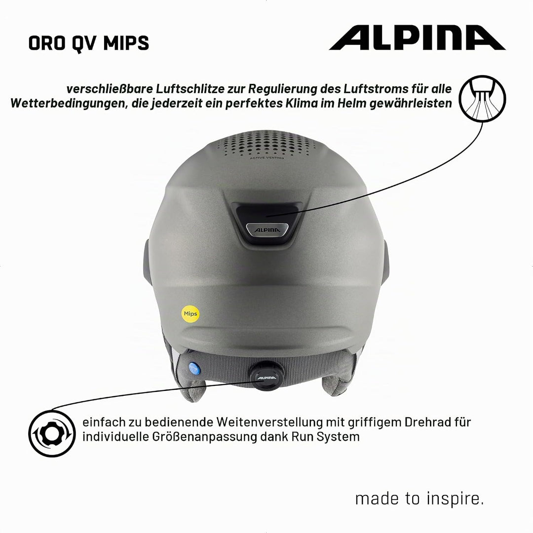 Alpina ORO QV MIPS - Unisex Visierhelm 51-55 cm, 51-55 cm