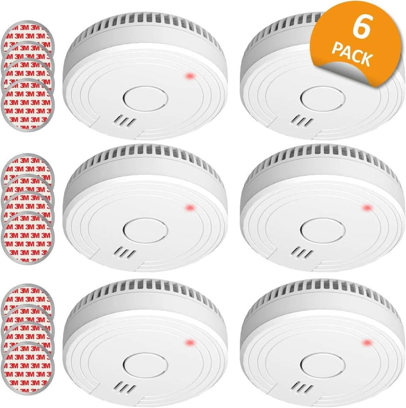 ELRO FS1805M FS1805 6-Pack Rauchmelder mit Magnetklebe Kit-5 Jahre Batterie und Garantie/DIN EN14604